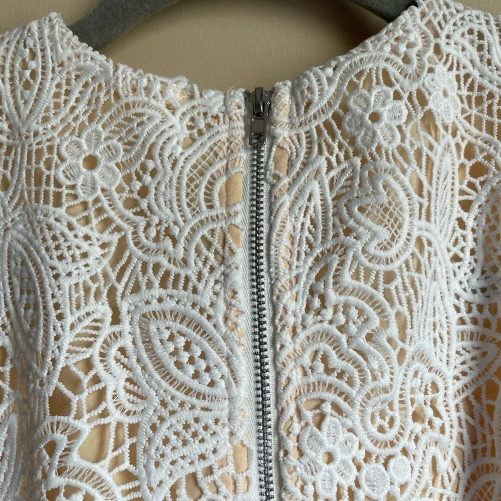 SUPERDOWN REVOLVE patty high neck crochet dress SIZE M bridal evening